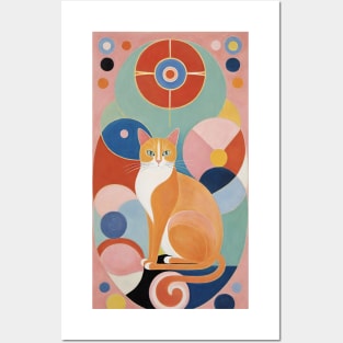 Feline Fantasia: A Tribute to Hilma af Klint Posters and Art